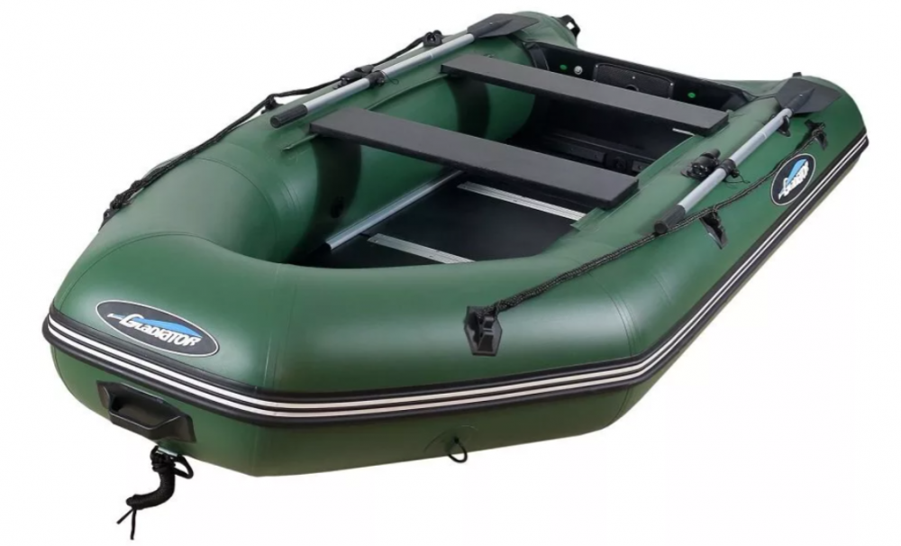 МОТОРНО-ГРЕБНАЯ ЛОДКА ПВХ GLADIATOR А 340 ТК С ФАНЕРНЫМ ПОЛОМ в Липецке