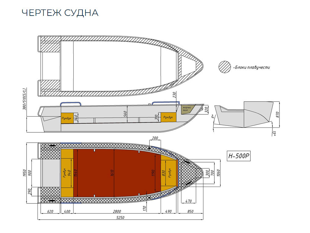 Алюминиевая лодка Неман-500 P в Липецке