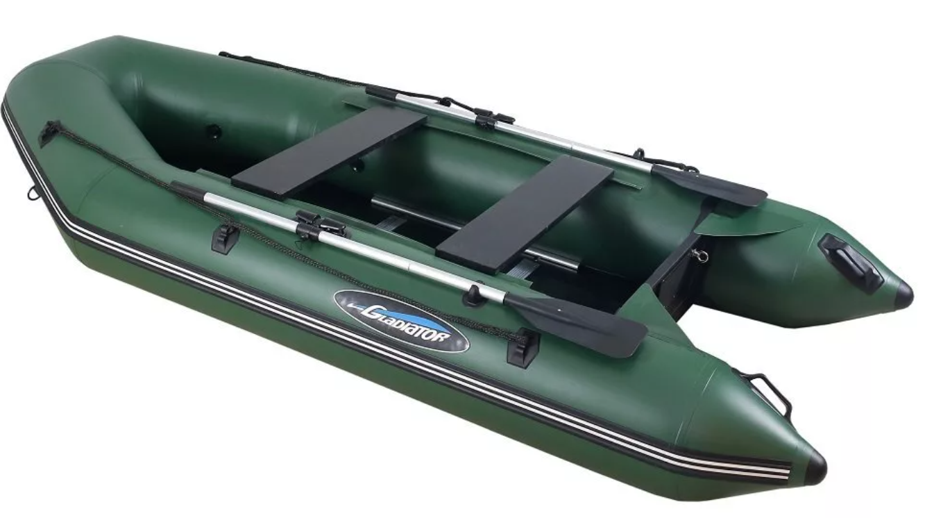 МОТОРНО-ГРЕБНАЯ ЛОДКА ПВХ GLADIATOR A 320 ТК С ФАНЕРНЫМ ПОЛОМ в Липецке