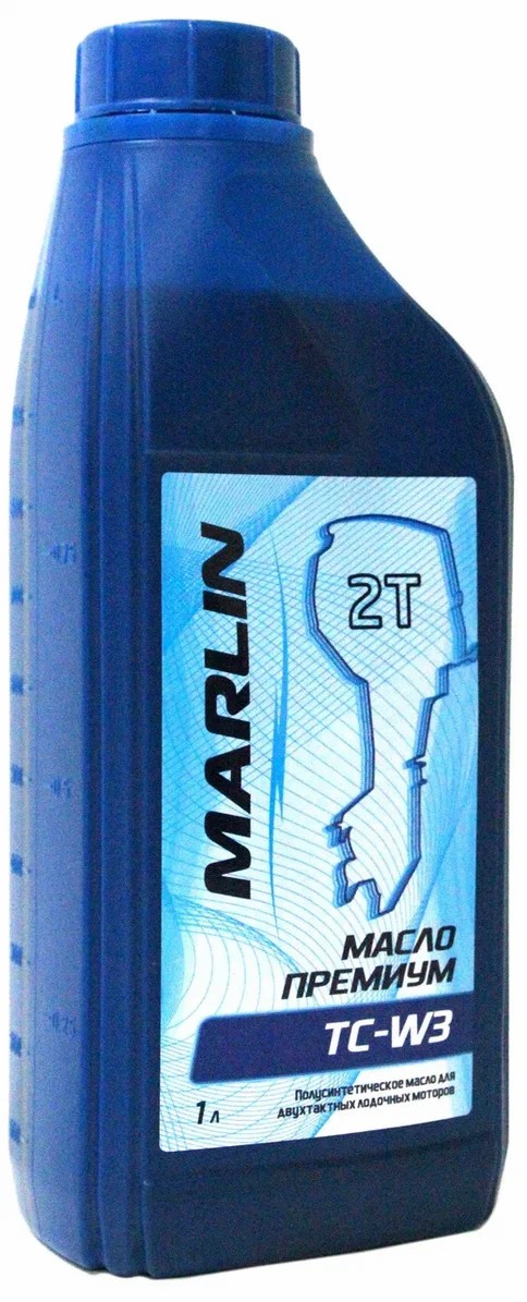 МАСЛО ПОЛУСИНТЕТИЧЕСКОЕ MARLIN ПРЕМИУМ 2Т, TC-W3, 1 ЛИТР в Липецке
