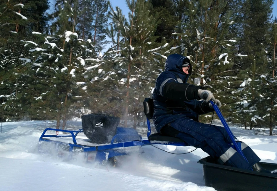 Мотобуксировщик толкач Альбатрос-XL8 с модулем. Без фары, склизы в Липецке