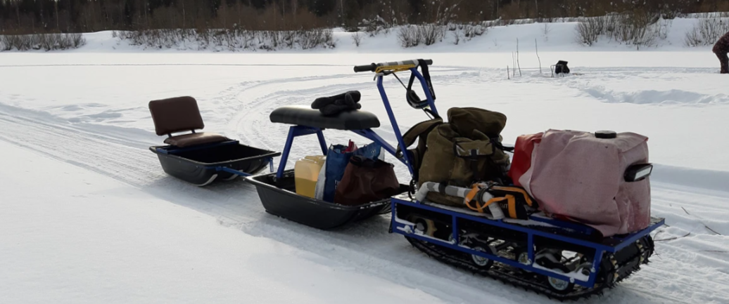 Мотобуксировщик Альбатрос-L 8 с фарой в Липецке