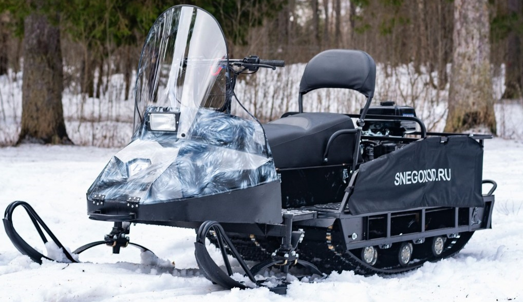 Миниснегоход Бурлак Егерь Экспедитор 18.5 л.с. , реверс, тормоз, капот белый в Липецке