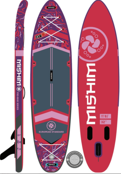 SUP (САП) Доска MISHIMO PRO-MAX Viva Magenta 10.8’ (330см) в Липецке