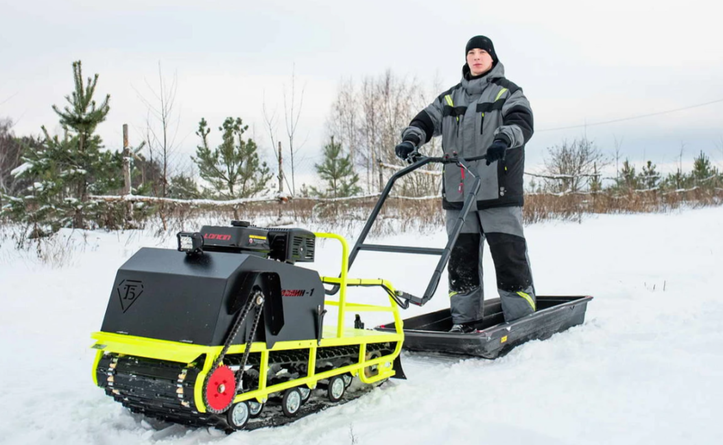 Мотобуксировщик Бурлак ХОЗЯИН-1 (капот ткань) в Липецке