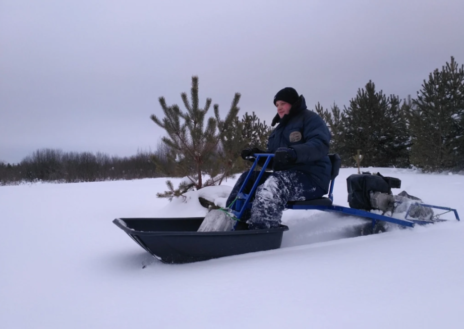 Мотобуксировщик толкач Альбатрос-XL8 с модулем. Без фары, склизы в Липецке