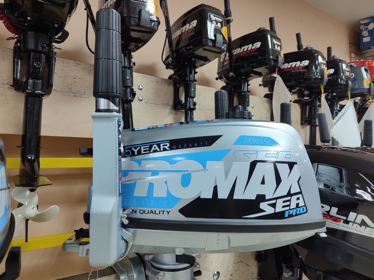 Лодочный мотор PROMAX SP5FHS (внешний бак 12 л) в Липецке