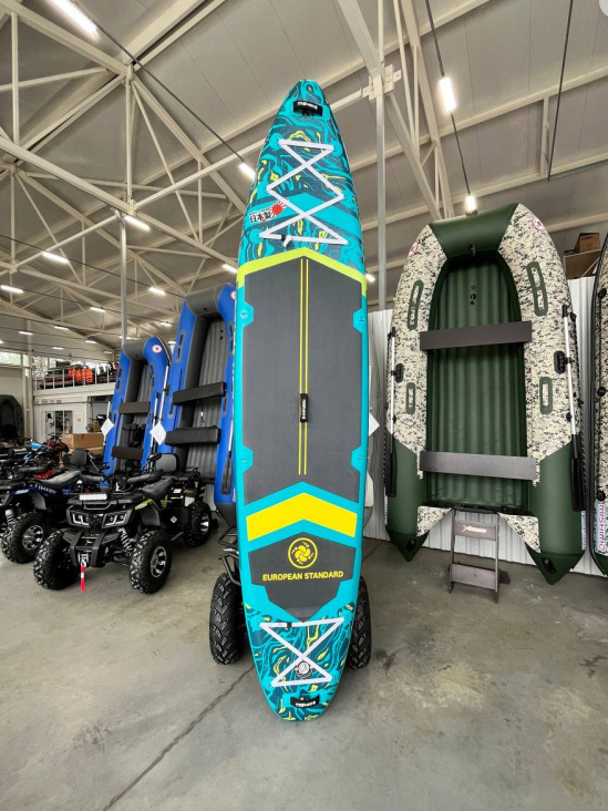 SUP (САП) Доска MISHIMO PRO-MAX Light Teal 12,6’ (385см) в Липецке