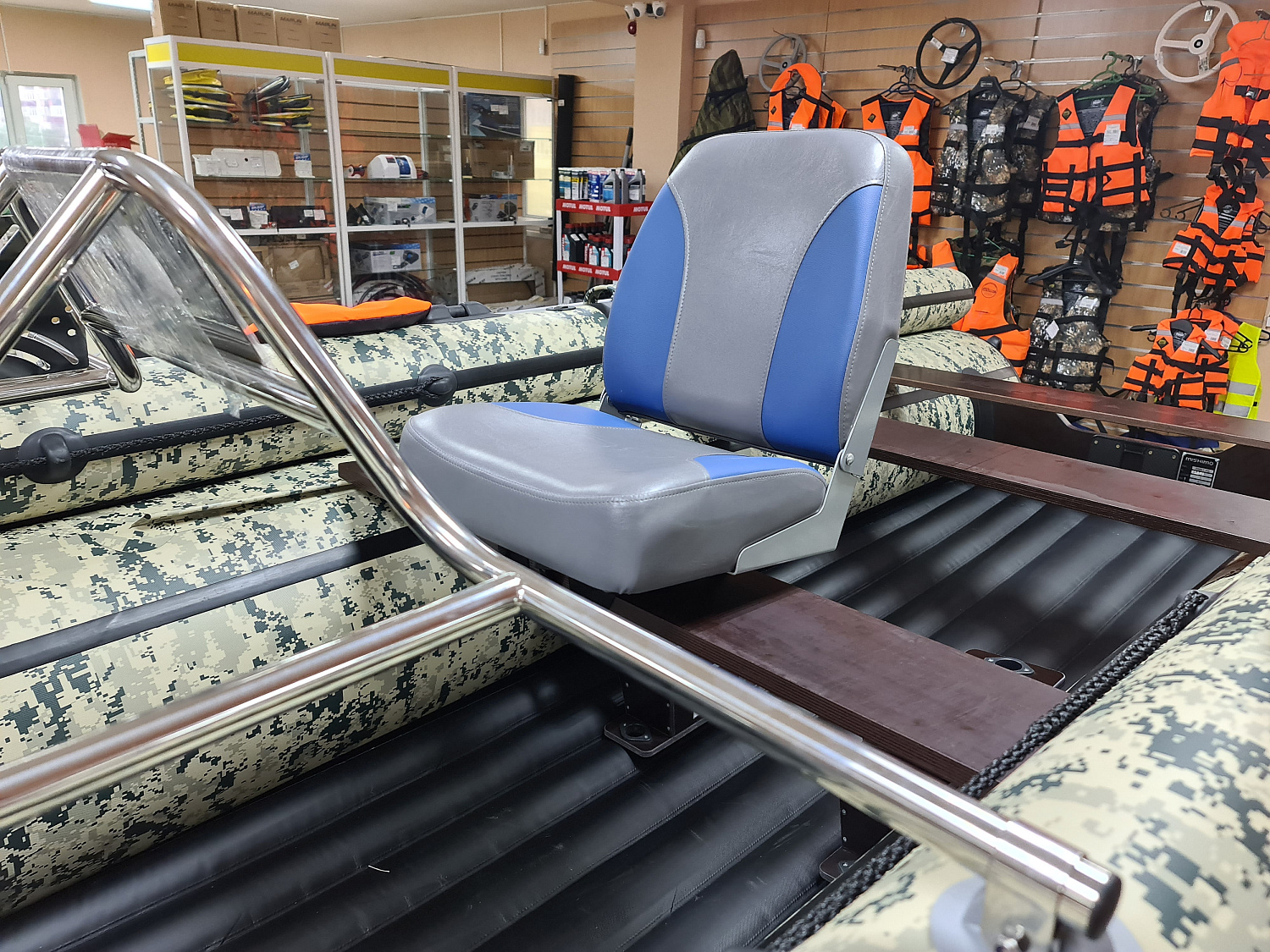 КРЕСЛО МЯГКОЕ РАСКЛАДНОЕ С ПОВОРОТНЫМ МЕХАНИЗМОМ ДЛЯ ЛОДОК в Липецке