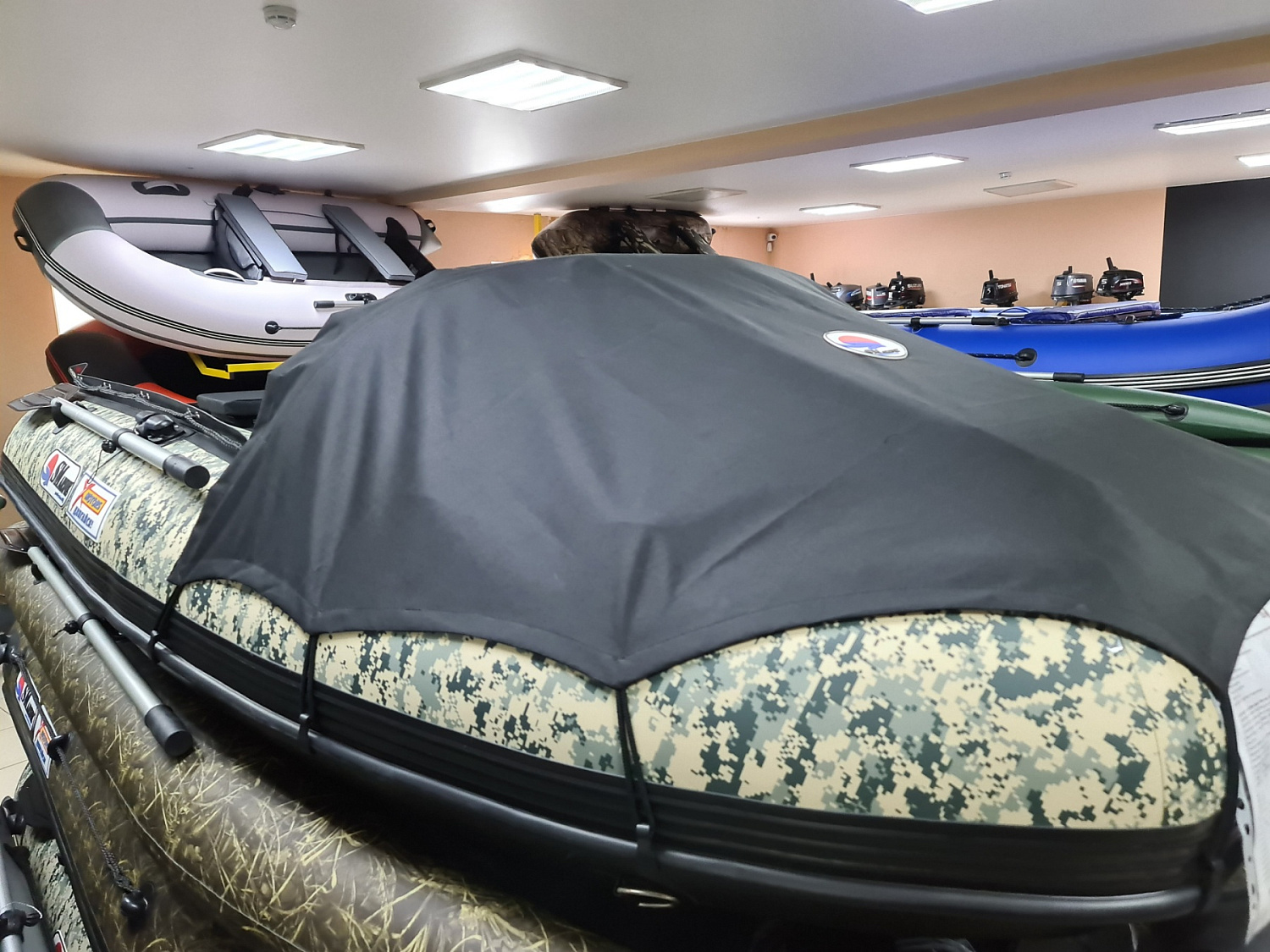 КОМПЛЕКТ НОСОВОГО ТЕНТА К ЛОДКЕ SMARINE AIR MAX 380 ЧЕРНЫЙ в Липецке