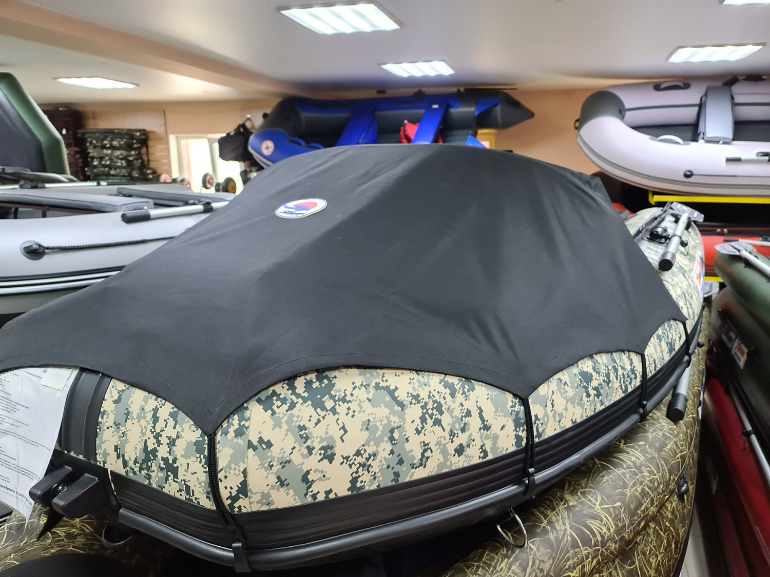 КОМПЛЕКТ НОСОВОГО ТЕНТА К ЛОДКЕ SMARINE AIR MAX 380 ЧЕРНЫЙ в Липецке